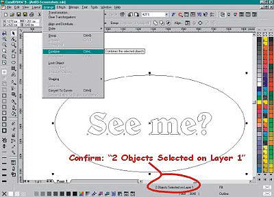 Combining in Wireframe view