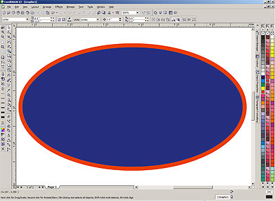 CorelDRAW X3 screen