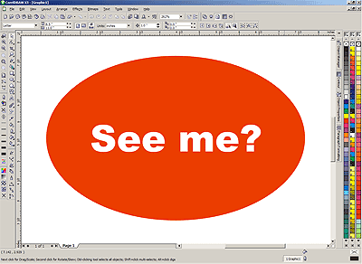 Combined objects in CorelDRAW