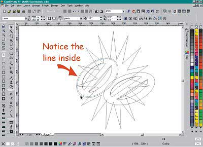 Inside Contour in Wireframe view