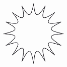 Sun shape image