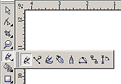 Curve drawing tools flyout