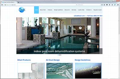 Screen shot of DXair site